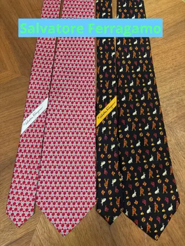 페라가모 Salvatore Ferragamo 넥타이 2세트