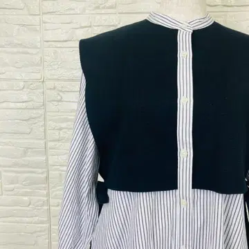 아파트바이 Apart by 셔츠 원피스 니트 베스트 S [ 2881-2