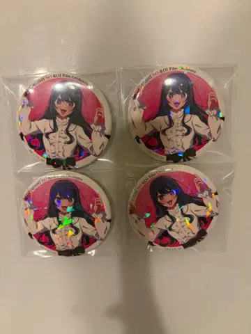 최애의 아이 필름 오케스트라 홀로그램 캔뱃지 호시노 아이 4종 세트