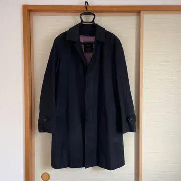 SANYO 스텐칼라 100년 코트 네이비