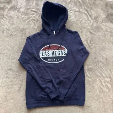 라스베가스 디자인 네이비 후드티