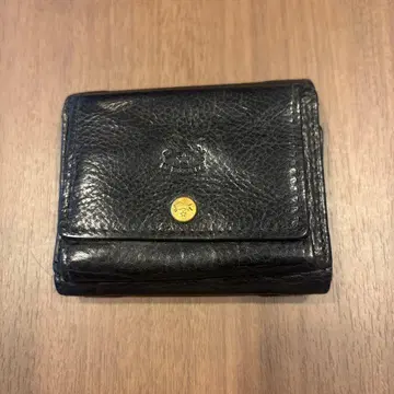 블랙 가죽 3단 폴더형 지갑 일비종떼 트리폴드 월렛
