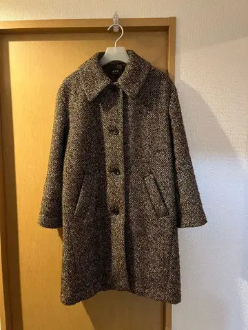 A.P.C. 브라운 미들 코트 사이즈 36
