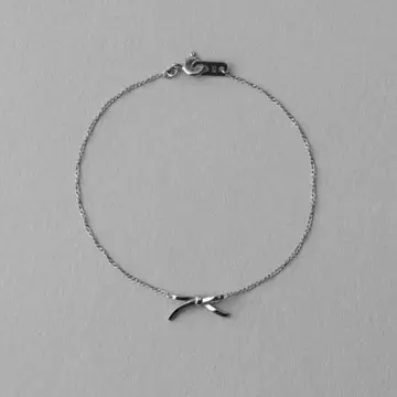 ete 리본 팔찌 실버