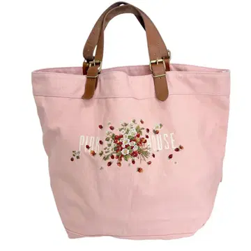 PINK HOUSE 핑크하우스 토트백 꽃무늬 핸드 핑크 가죽