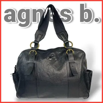 새상품급 agnes b. 에네스베 토트백 핸드백 가죽 천연 가죽