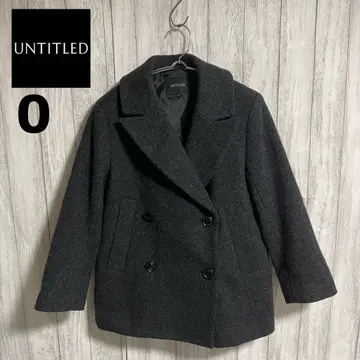 [ 새상품급 ] UNTITLED 헤링본 더블 브레스트 코트 일본제