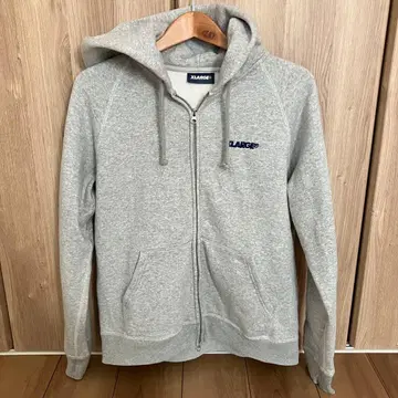 XLARGE 그레이 풀 집업 후드티