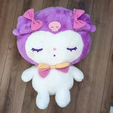 세가 봉제 인형 보라색과 화이트 미크로 산리오 미크로짱