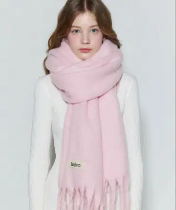 BRIGHTEN 빅 페일 핑크 머플러