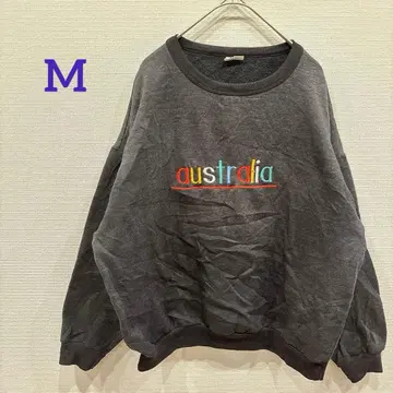 새상품급 [ M ] 호주 자수 다크 그레이 맨투맨 긴팔