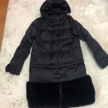 JILLbyJILLSTUART 블랙 퍼 롱 다운 4way