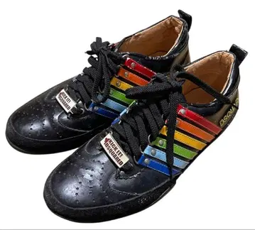 DSQUARED2 레인보우 블랙 로우컷 스니커즈 40
