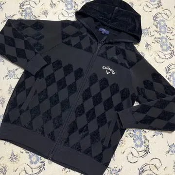 캘러웨이 골프 파일 니트 풀 집업 후드티 여성용 M 사이즈 새상품급