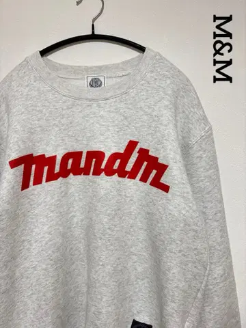 M&M 그레이 크루넥 트레이닝복 M 사이즈