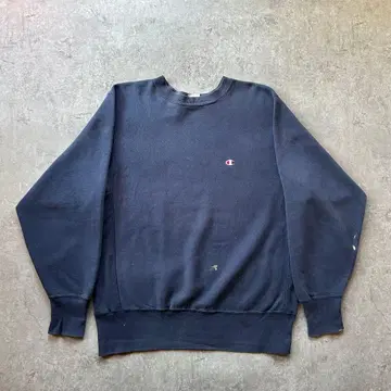 90s 챔피온 리버스 위브 맨투맨 USA제 네이비 L