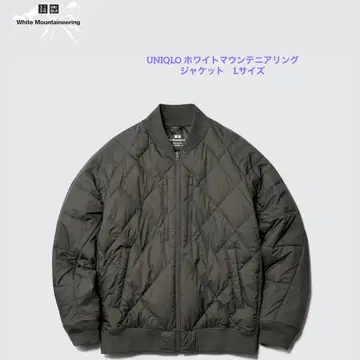 유니클로 화이트 마운티니어링 다운 자켓 L