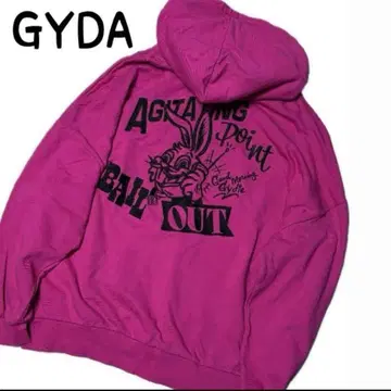 GYDA 제이다 CALL BUNNY BIG 후드 맨투맨 핑크 F