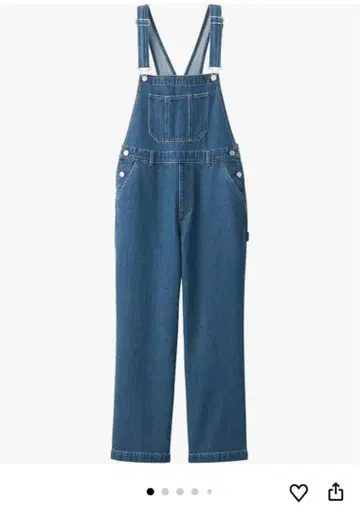 새상품 데님 블루 오버롤 여성용 사이즈 L