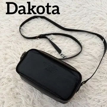 [ 새상품급 ] 다코타 숄더백 카메라백 가죽 블랙 주름 가죽