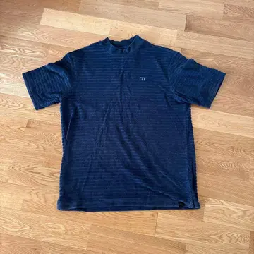 transMathew 스트라이프 셔츠 2XL 네이비