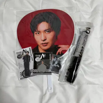 SnowMan ON 응원봉 메구로 렌 부채 아크릴 스탠드 스티커