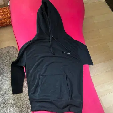 챔피온 네이비 후드 부착 후드티