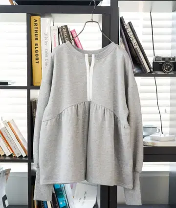 FREAK'S STORE 맨투맨 후크 페플럼 2way 쭈리 그레이