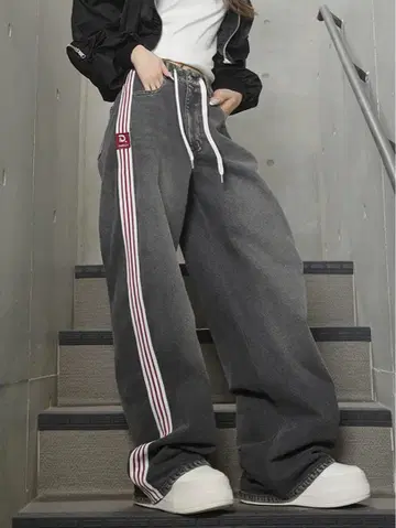 Darich 리메이크 와이드 데님 팬츠