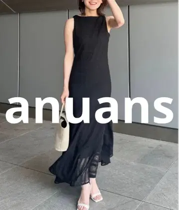 새상품급 anuans 슬리브리스 원피스 SMALL 블랙 여성용