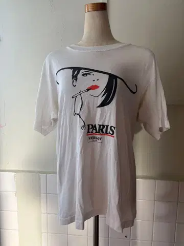 vintage usa made PARIS 그래픽 T셔츠