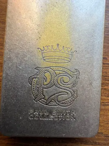 레어 Paul Smith 폴스미스 머니클립 왕관 구 로고 W 각인