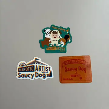 Saucy Dog 미로쿠노사토 콜라보 스티커 전 종류 사우시도그