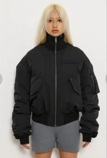 LAGUA GEM BIG POCKET MA-1 R 블랙 프리