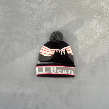 LLBean 폼폼 포함 니트 모자