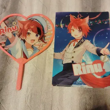 Rinu 부채와 클리어 파일 세트