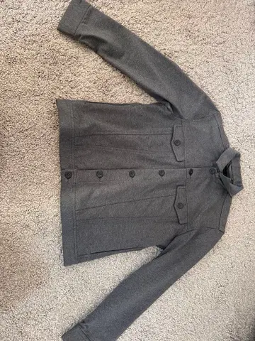 NANO UNIVERSE 그레이 버튼 부착 자켓