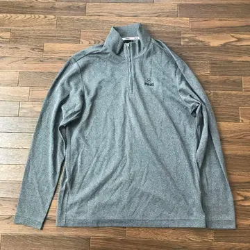 핑 긴팔 하프 지퍼 LL 사이즈 그레이