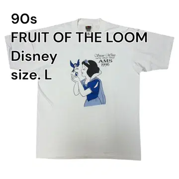 90s FRUIT OF THE LOOM 스노우 화이트 T셔츠 L사이즈