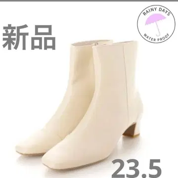 라우나레아 레인부츠 스퀘어토 레인 숏부츠 부츠 23.5