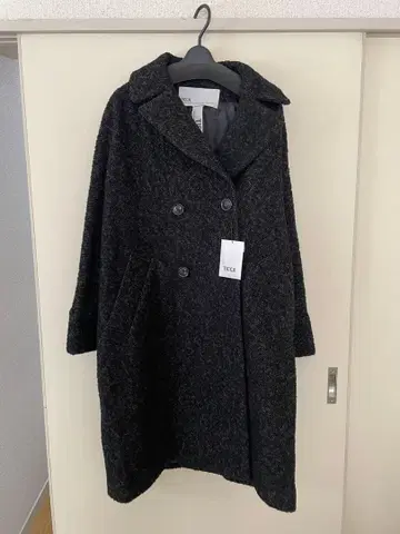 TICCA 텐트 코트 믹스 트위드 블랙 택 포함 새상품