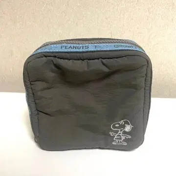 스누피 SNOOPY 트래블 파우치 다크 그레이 소품함 화장품 파우치