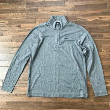 핑 긴팔 하프 지퍼 LL 사이즈 그레이