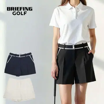 BRIEFING 블랙 플리츠 스커트 L