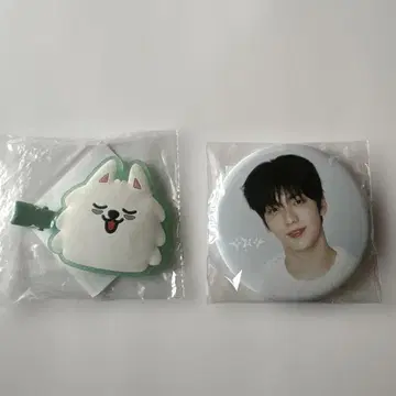 TXT 캡슐 토이 용문 헤어 클립, 수빈 캔 배지 미개봉품