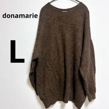 donamarie 브라운 니트 스웨터 [ L ] 브라운 두꺼운 원단
