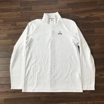 핑 긴팔 하프 지퍼 LL 사이즈 화이트
