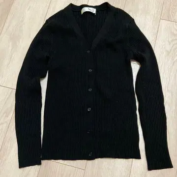 N. 블랙 리브 가디건