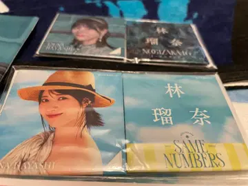 하야시 루나 스퀘어 캔뱃지 3점과 홀더