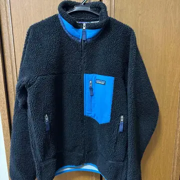 patagonia 레트로X 플리스 자켓 S 블랙/파랑